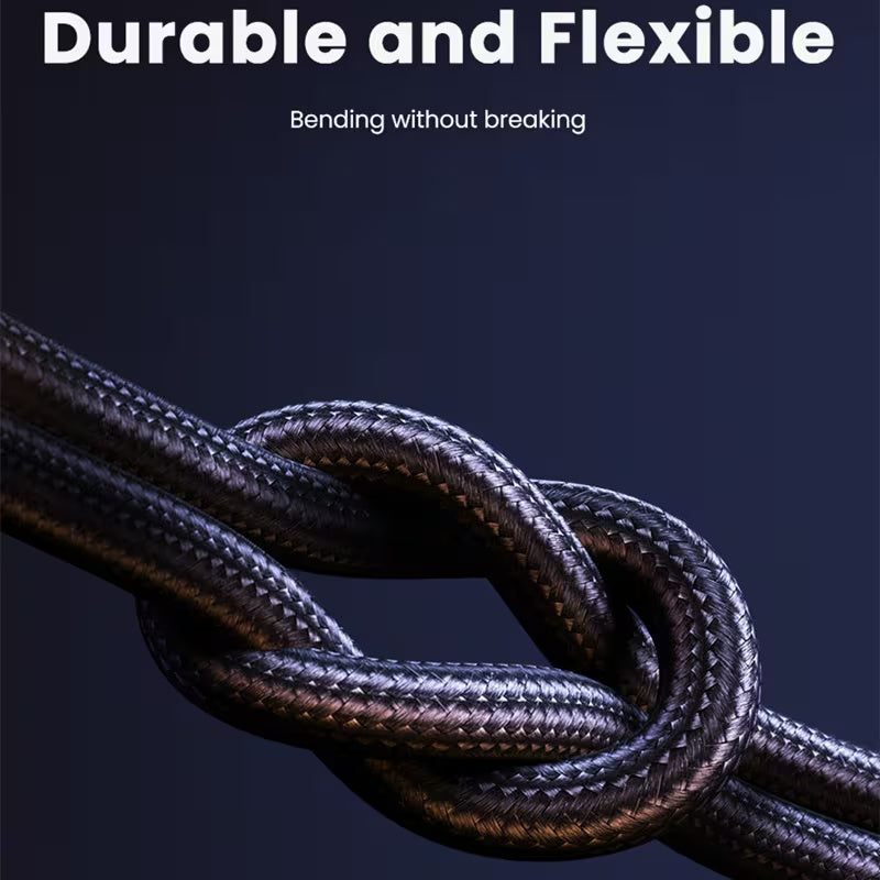 Premium 3-in-1 Nylon Braided Charging Cable | Charge 3 Devices Simultaneously