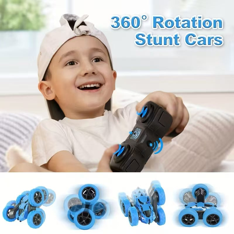 Double-Sided Remote-Controlled Stunt Tumble Car