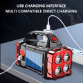 Heavy Duty Rechargeable LED Searchlight with Power Bank & COB Side Lights
