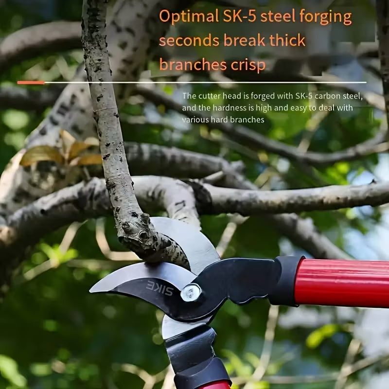 Garden Pruning Shears – SK-5 Steel Forged Branch Cutter with Teflon Anti-Rust Coating for Farms, Orchards & Gardening