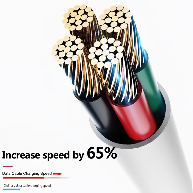 Premium 3-in-1 Nylon Braided Charging Cable | Charge 3 Devices Simultaneously