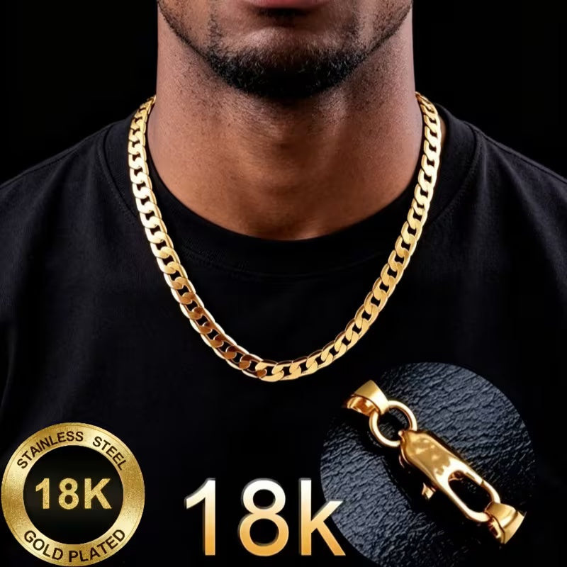 The Ultimate 18K Gold Plated Cuban Link Chain