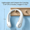Portable Bladeless Neck Fan – USB Rechargeable 3-Speed Hands-Free Personal Cooler for Hot Weather, Travel & Outdoor Work