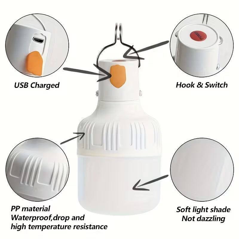 USB Rechargeable Portable LED Camping Lanterns