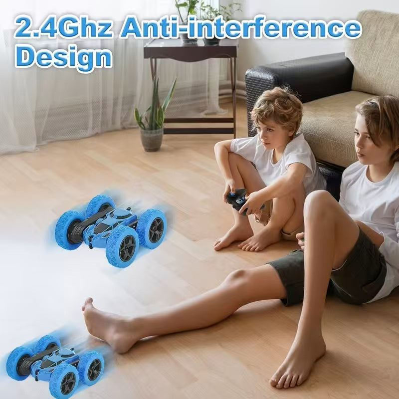 Double-Sided Remote-Controlled Stunt Tumble Car