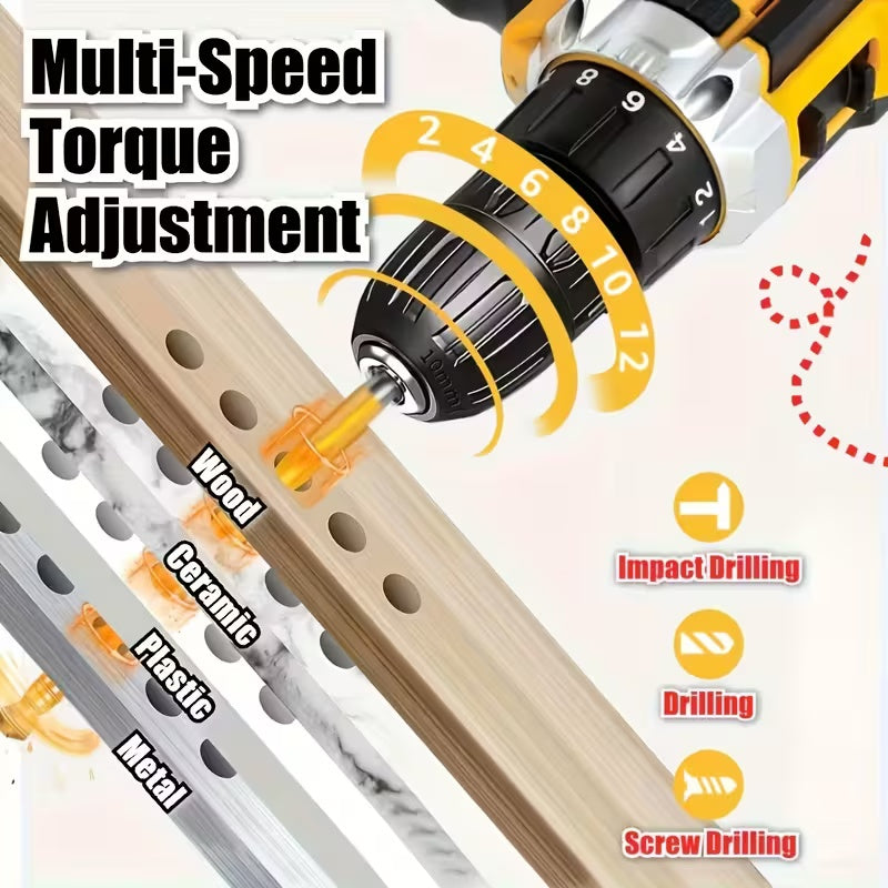 21V Cordless Impact Drill & Screwdriver Kit