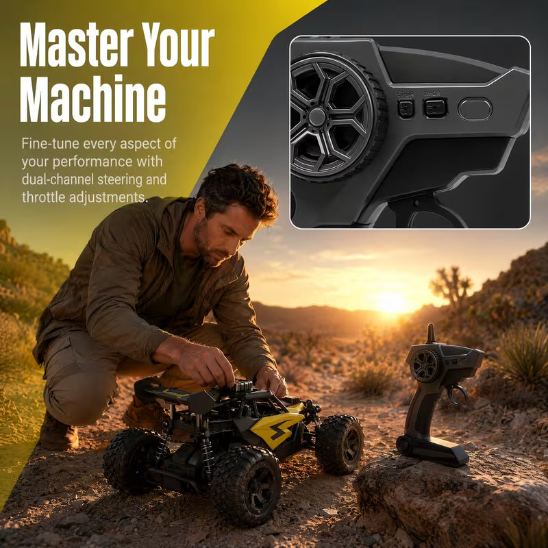 High-Speed 50KM/H RC Off-Road Buggy | All-Terrain Remote Control Car