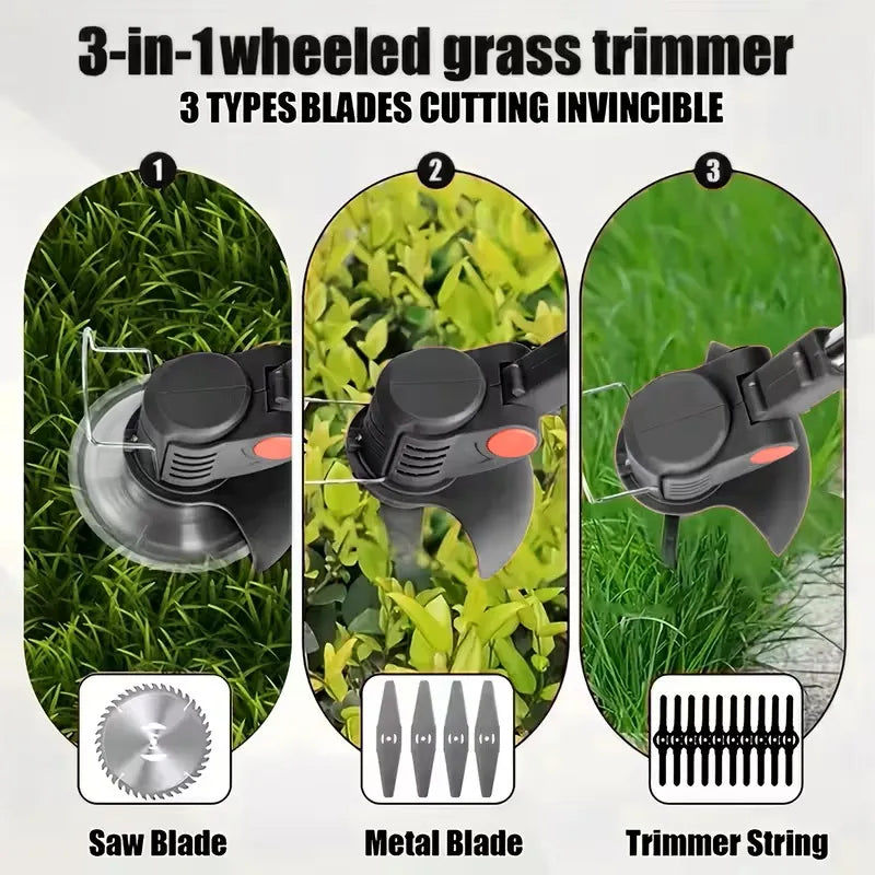 Dual‑Battery Cordless Electric Weeder