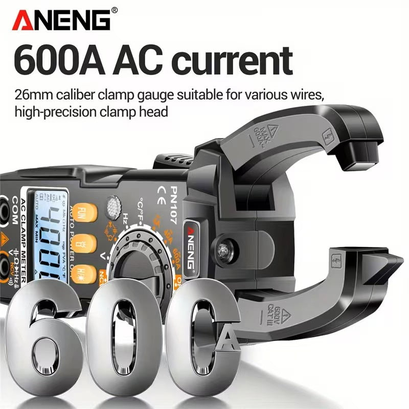 4000‑Count Digital Clamp Multimeter Kit, Portable Non‑Contact Voltage Test Electrician Tool Set