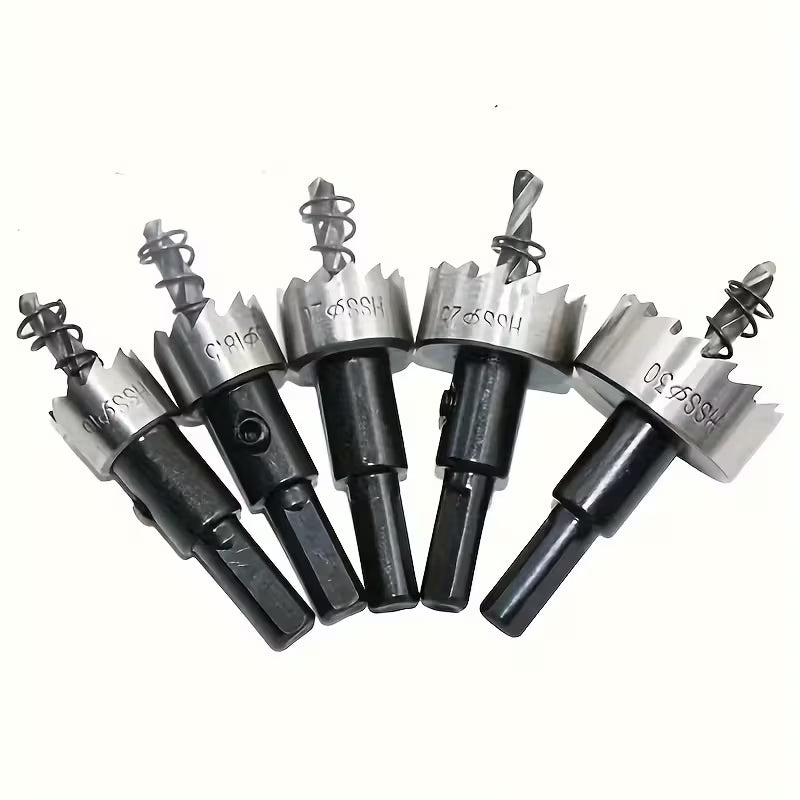 Durable 5-Piece Hole Saw Set – Multifunctional Hole-Enlarging Drill Bit Combo Tool Gift Set