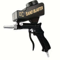 Black Portable Pneumatic Sandblaster Gun, Adjustable Sand Flow Rust Remover Tool For Garage, Metal Workshop & Car Chassis Refurbishment