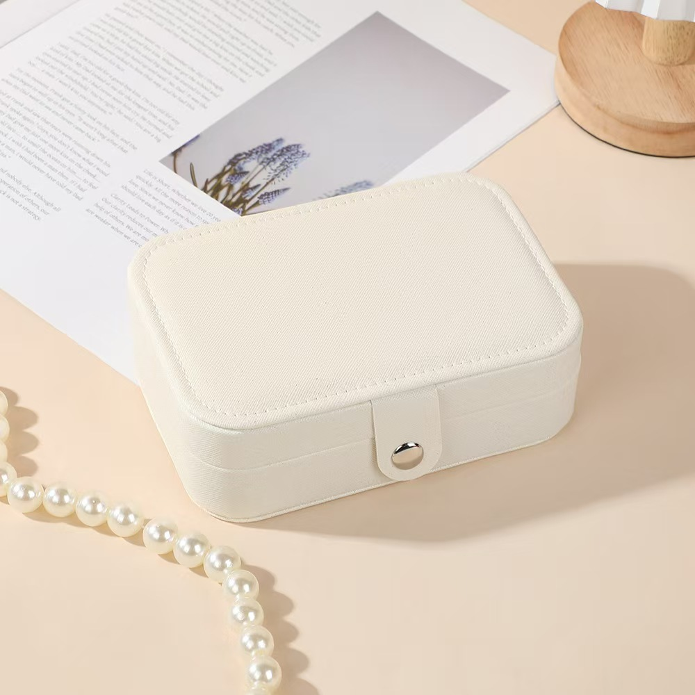 Mini Portable Jewelry Storage Box – Travel Display Case, Stores Earrings, Rings, Necklaces & Bracelets, Compact & Easy to Carry, Perfect Holiday Gift