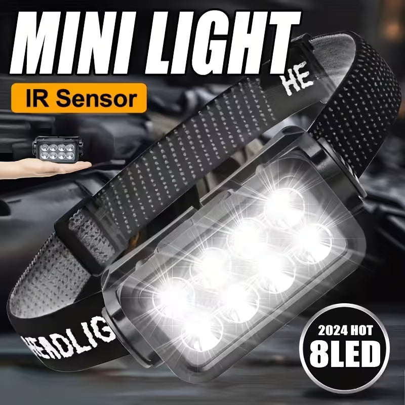 Rechargeable LED Headlamp, 6-Mode Ultra-Bright Front Light