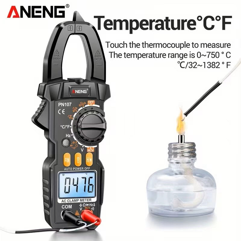 4000‑Count Digital Clamp Multimeter Kit, Portable Non‑Contact Voltage Test Electrician Tool Set