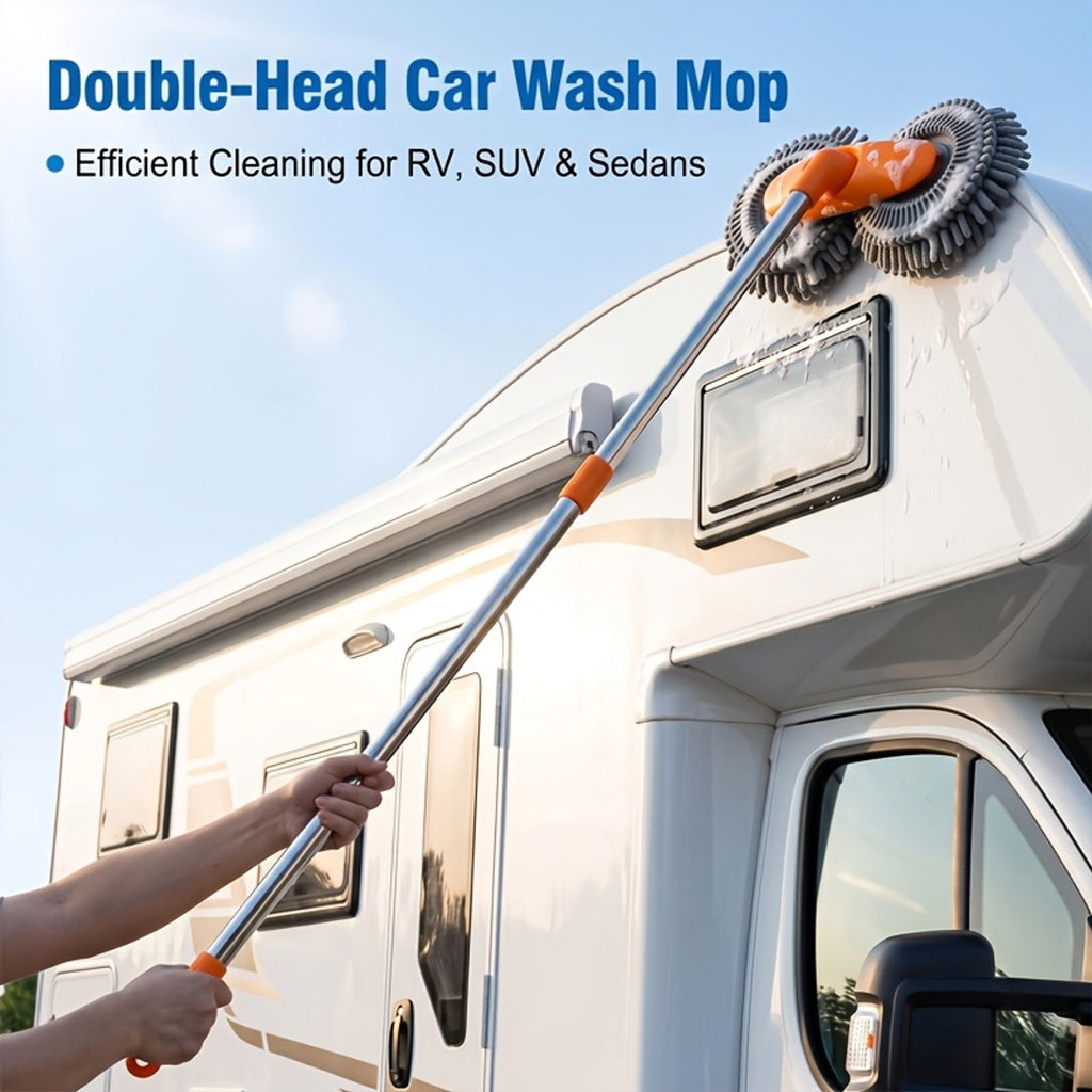 car wash brush adjustable long handled car cleaning brush image 8