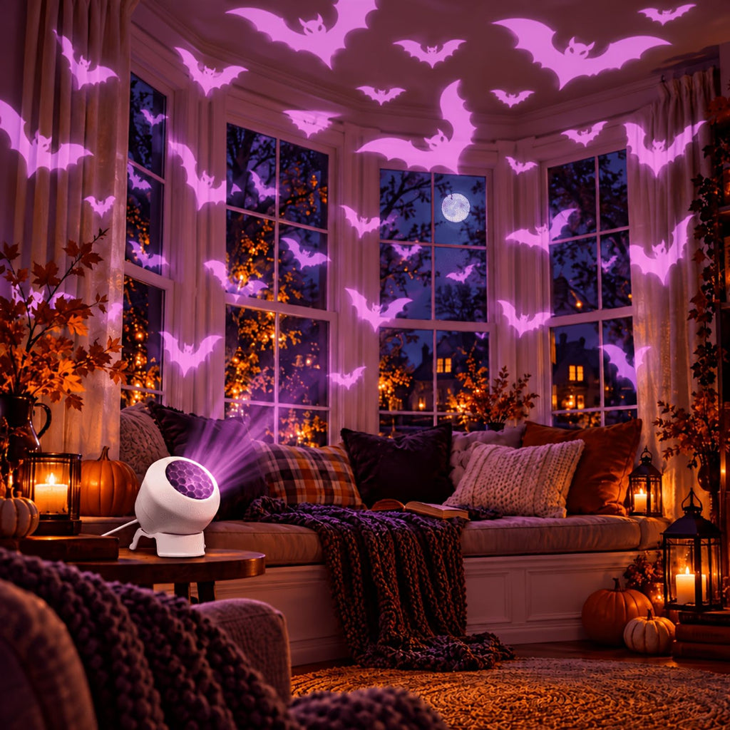 dynamic bat projector light usb powered 360 rotatable image 4