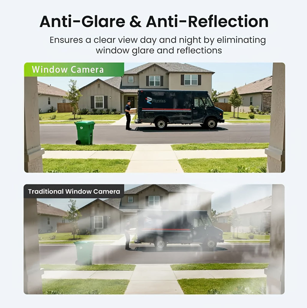 1pc/2pcs High-Definition 6MP Window Security Camera, Smart Indoor Wifi Camera, Supports 2.4Ghz/5Ghz Networks, Equipped with AI Full-Color Night Vision, Motion And Human Detection, And Supports 911 Emergency Alerts. Quick And Easy Installation image 7