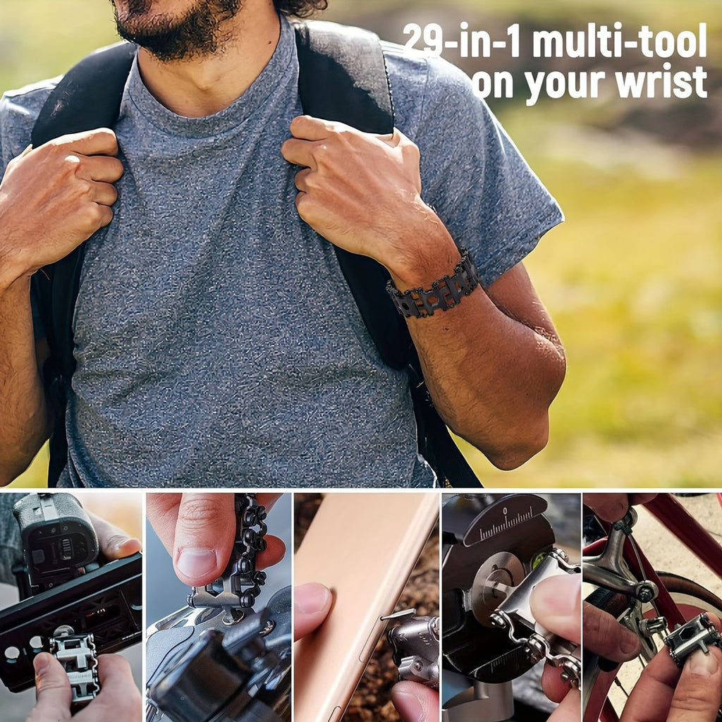 popular choice mens 29 in 1 multi tool bracelet 316 image 2