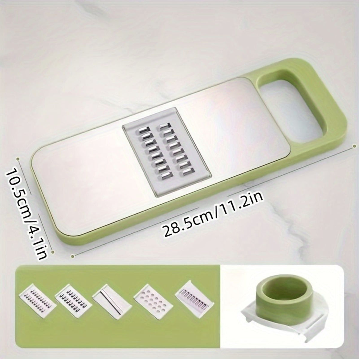 7pcs stainless steel multifunctional vegetable slicer grater image 4