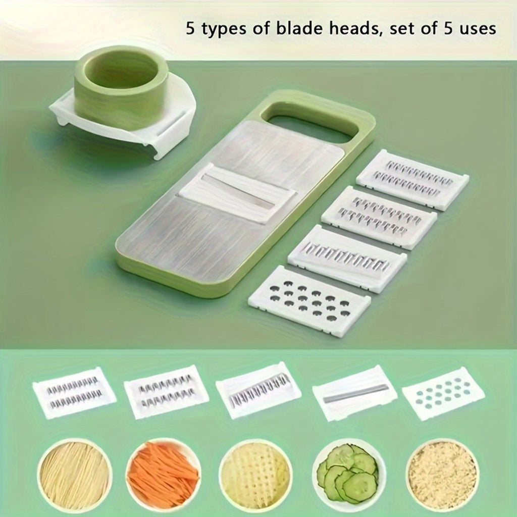 7pcs stainless steel multifunctional vegetable slicer grater image 7