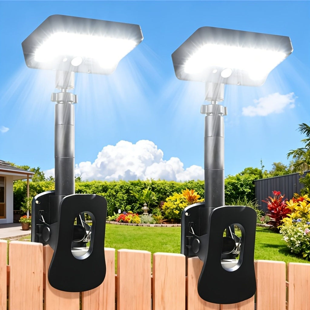 [Ultra-bright] Solar Clip-On Wall Sconce, 1pc Or 2pcs Available, 98LED, IP65, 1600LM Outdoor Solar Light, Easy Clip-On Installation, 3 Modes, Solar Lights for Chain Link Fence, Yard, Garage, Fence And Patio image 7