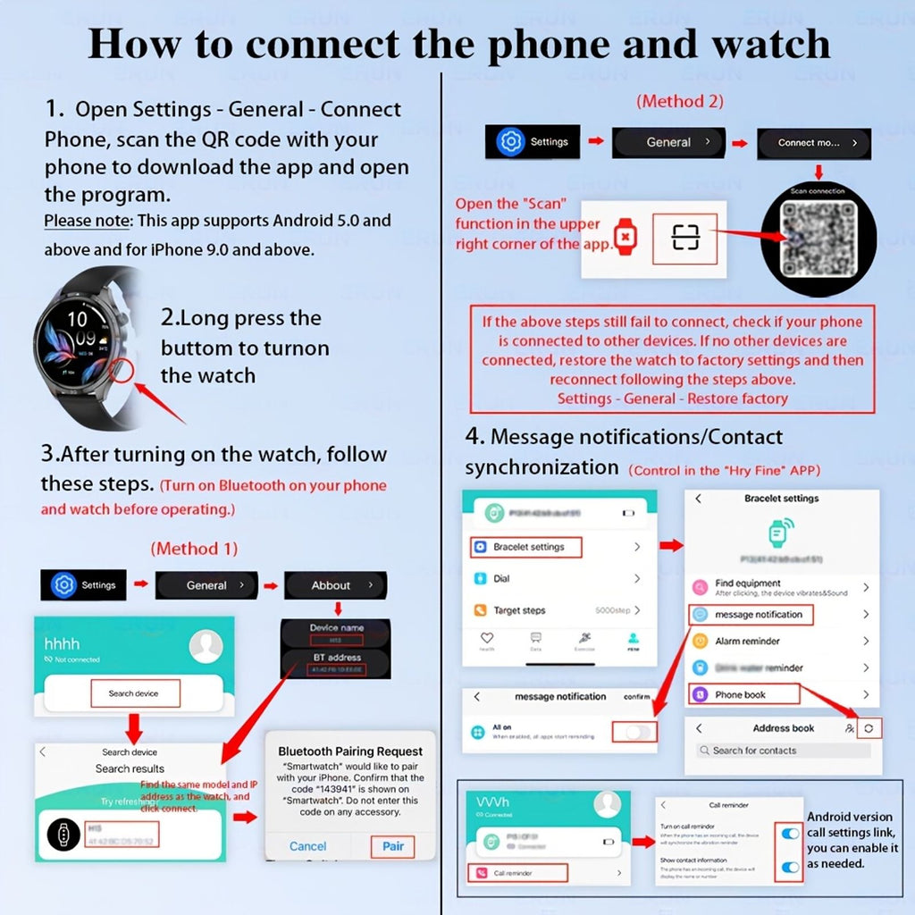 new smartwatch men women valentines day gift wireless image 10