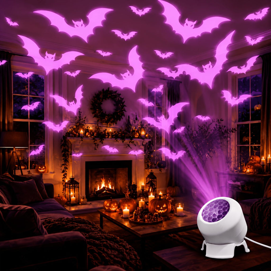 dynamic bat projector light usb powered 360 rotatable