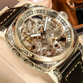 a mens fashionable trendy carved hollow carved image 5