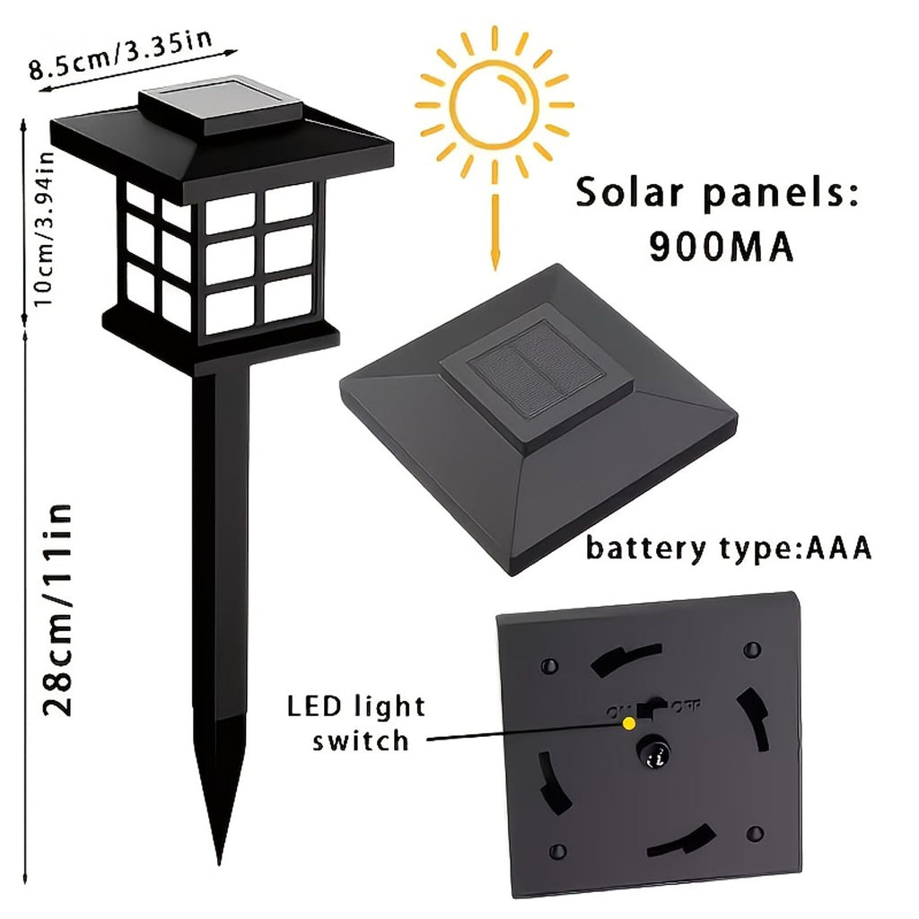 24 12 6pcs solar outdoor lights waterproof street lights led image 10