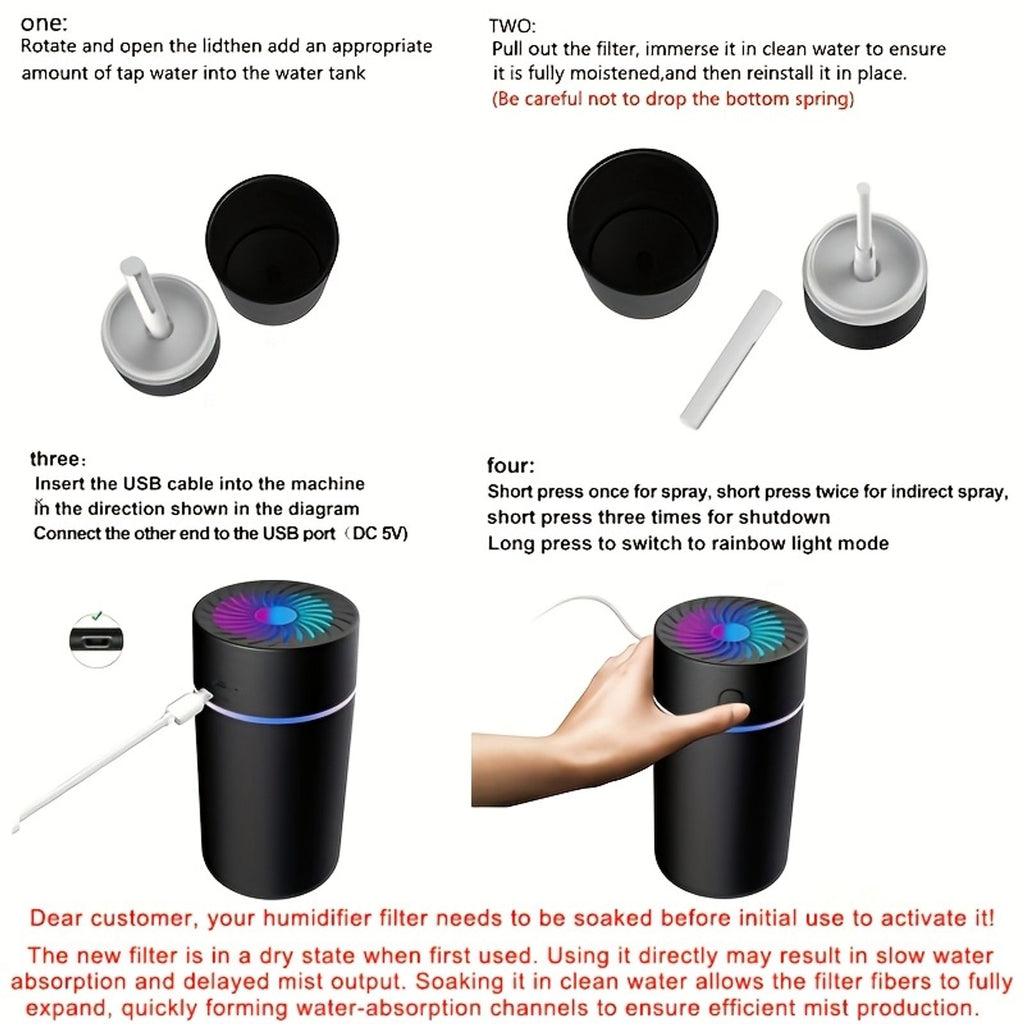 car air freshener humidifier usb mini essential oil diffuser image 13