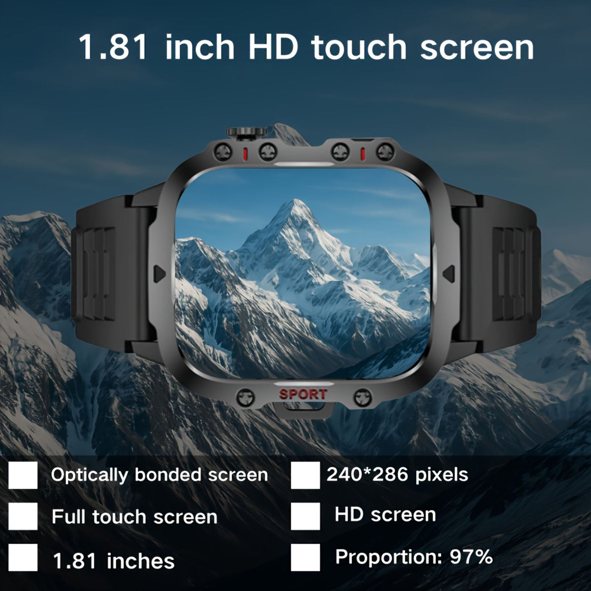 new smartwatch men women valentines day gift wireless image 5