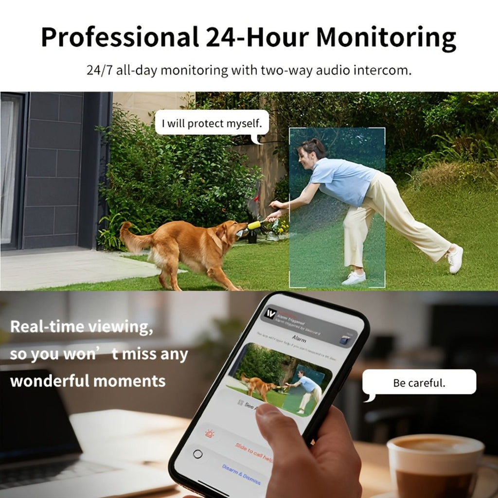 1pc/2pcs High-Definition 6MP Window Security Camera, Smart Indoor Wifi Camera, Supports 2.4Ghz/5Ghz Networks, Equipped with AI Full-Color Night Vision, Motion And Human Detection, And Supports 911 Emergency Alerts. Quick And Easy Installation image 6