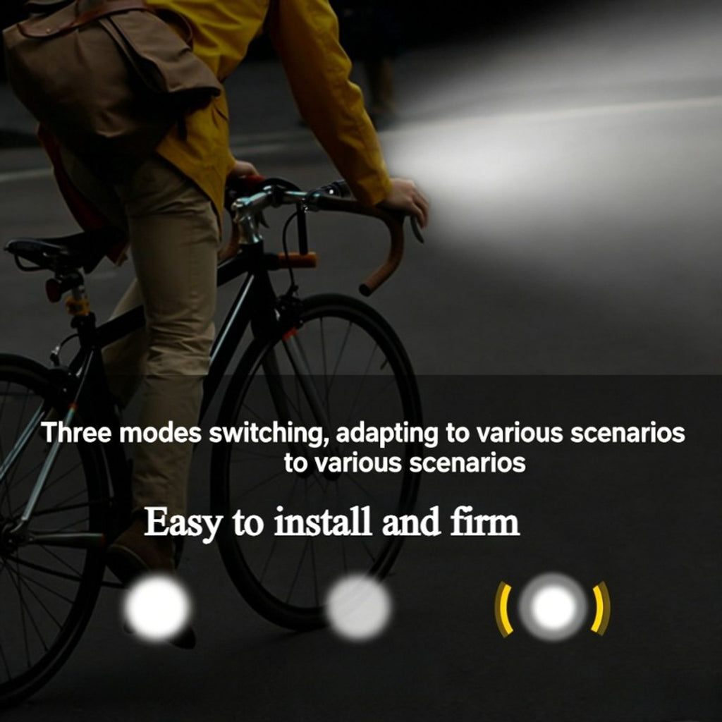 aluminum alloy bike front light rechargeable strong image 8