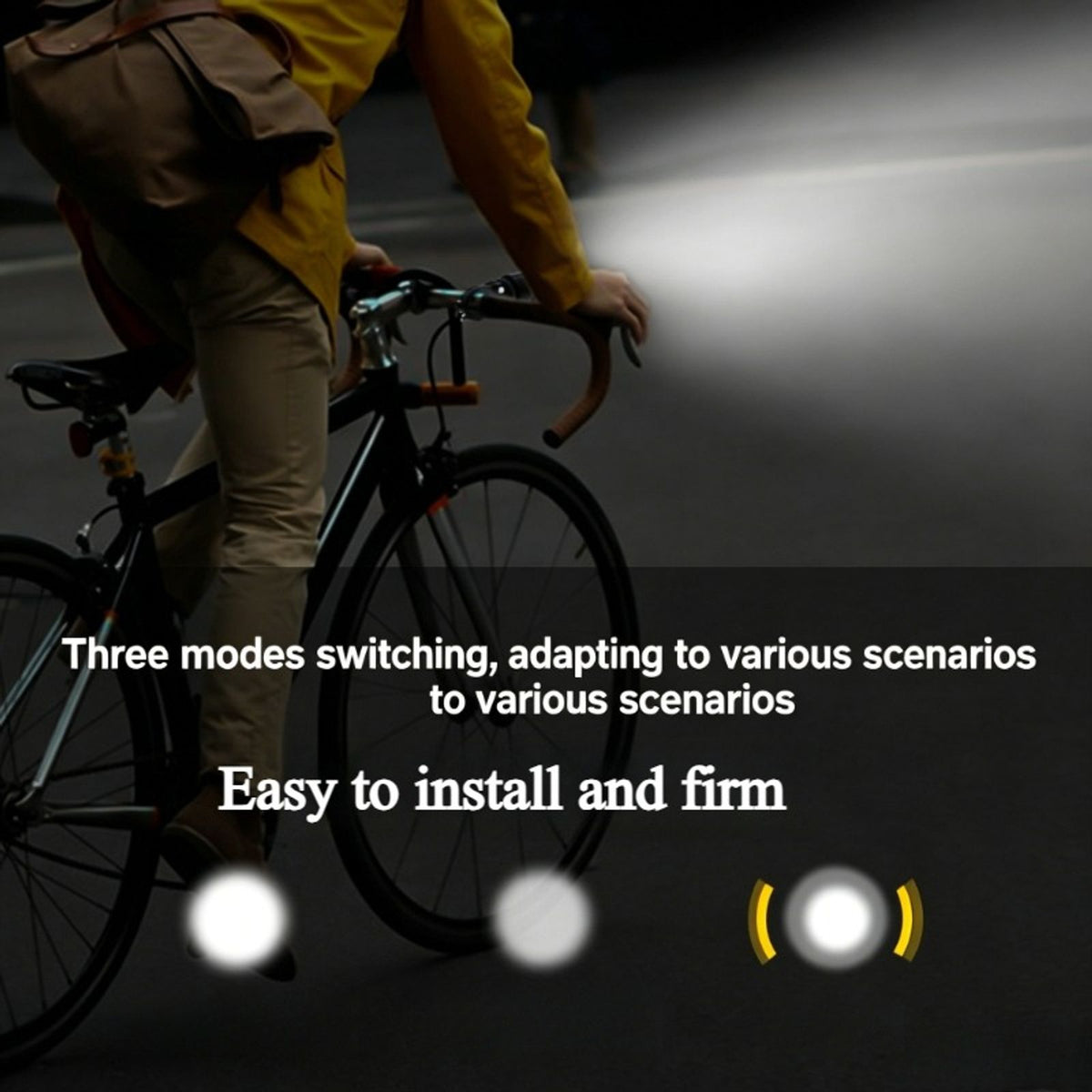 aluminum alloy bike front light rechargeable strong image 8