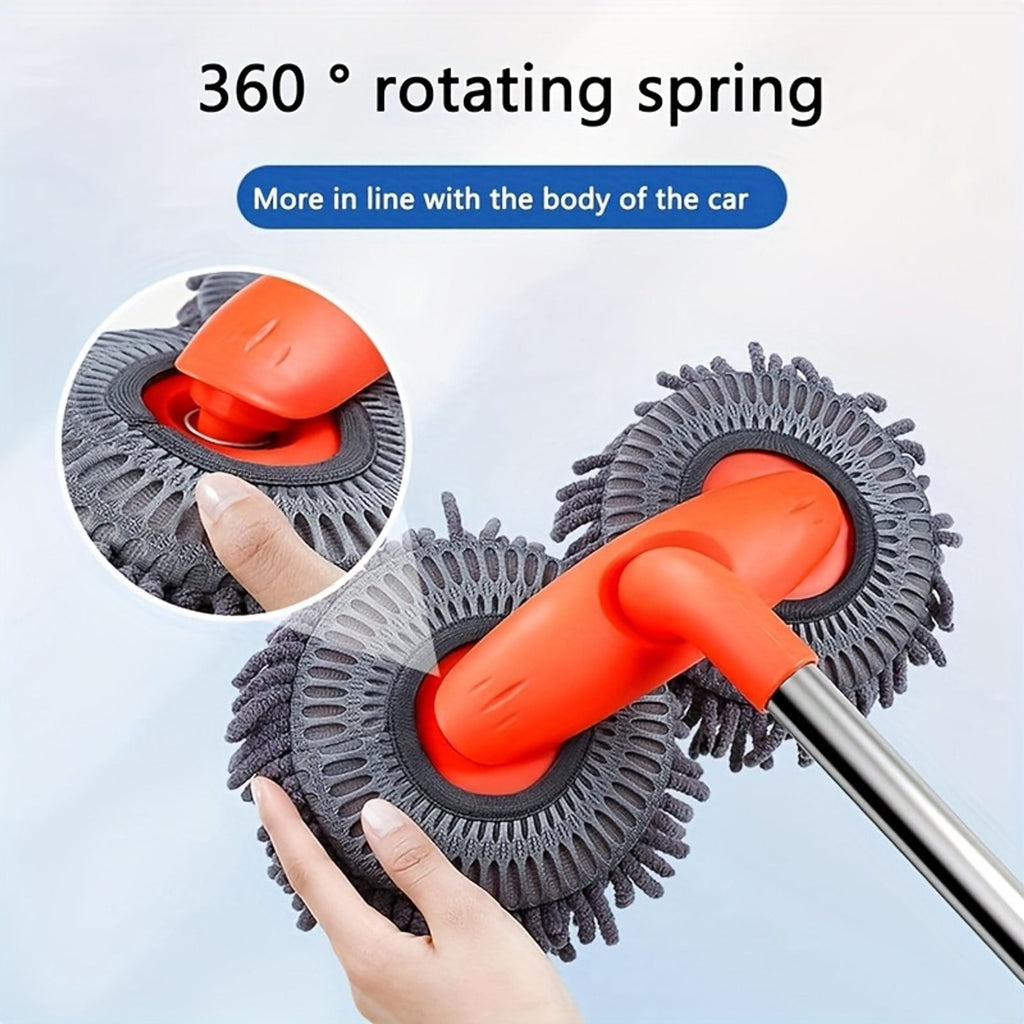 car wash brush adjustable long handled car cleaning brush image 3
