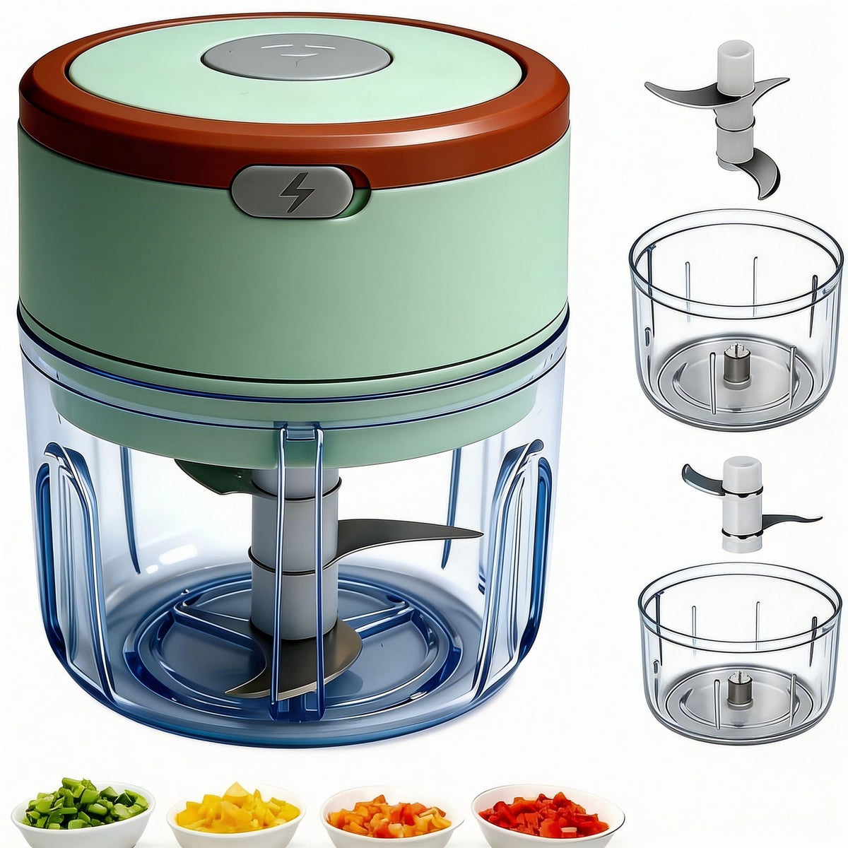 electric mini food chopper compact portable kitchen