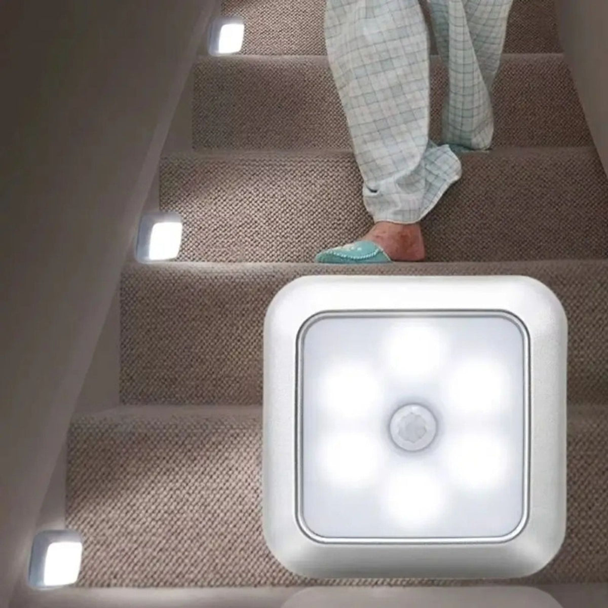 motion sensor night light auto battery powered closet stair image 8