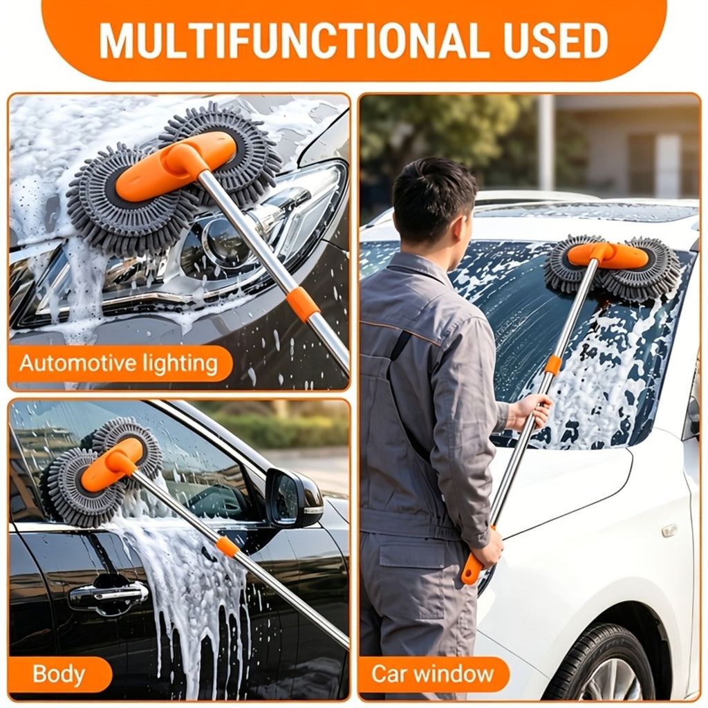car wash brush adjustable long handled car cleaning brush image 7