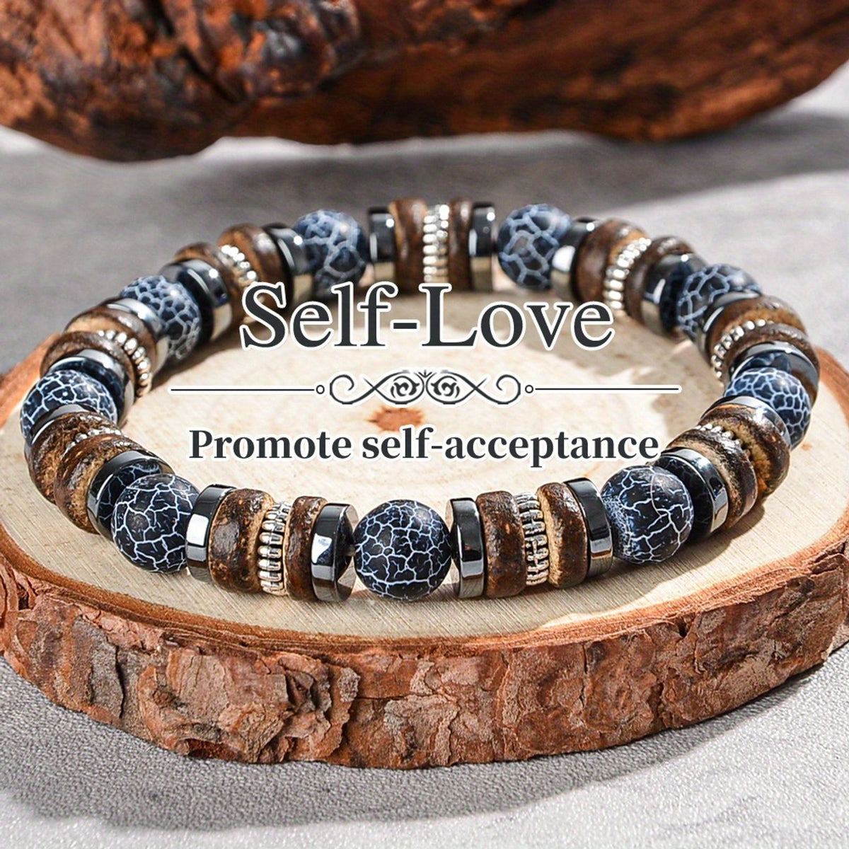 1pc stylish cool bracelet made natural stone beads suitable