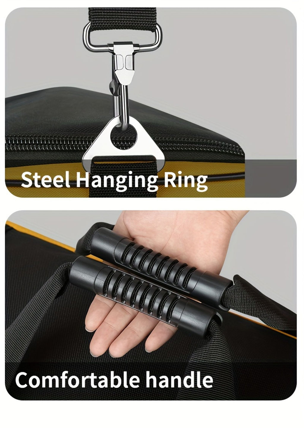 重型工具包，16个口袋便携式空工具箱组织器存储，工具箱组织，软把手携带工具袋，父亲节爸爸男士机械师生日礼 image 9