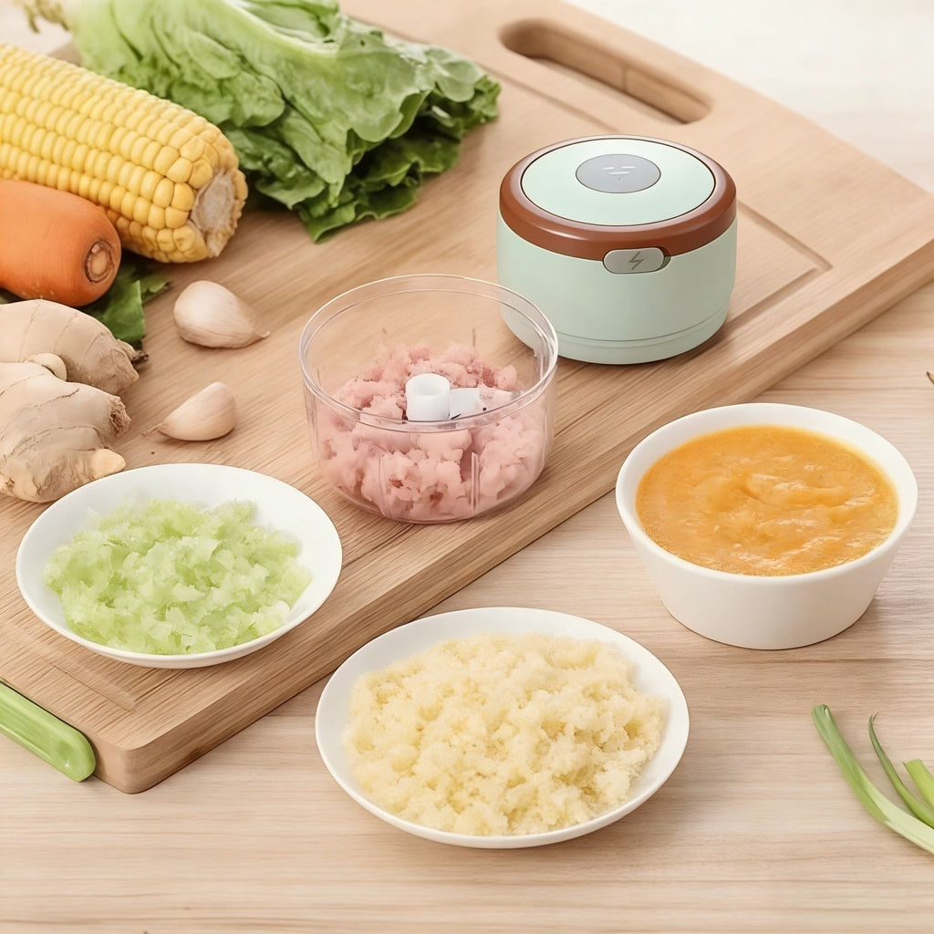 electric mini food chopper compact portable kitchen image 5