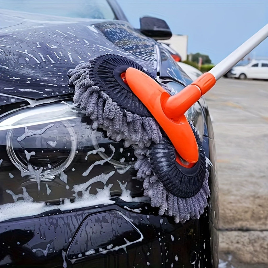 car wash brush adjustable long handled car cleaning brush