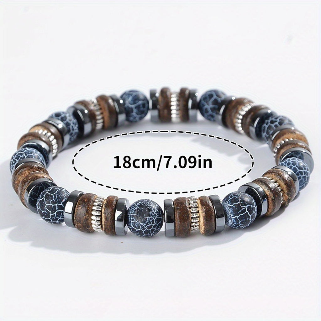 1pc stylish cool bracelet made natural stone beads suitable image 4