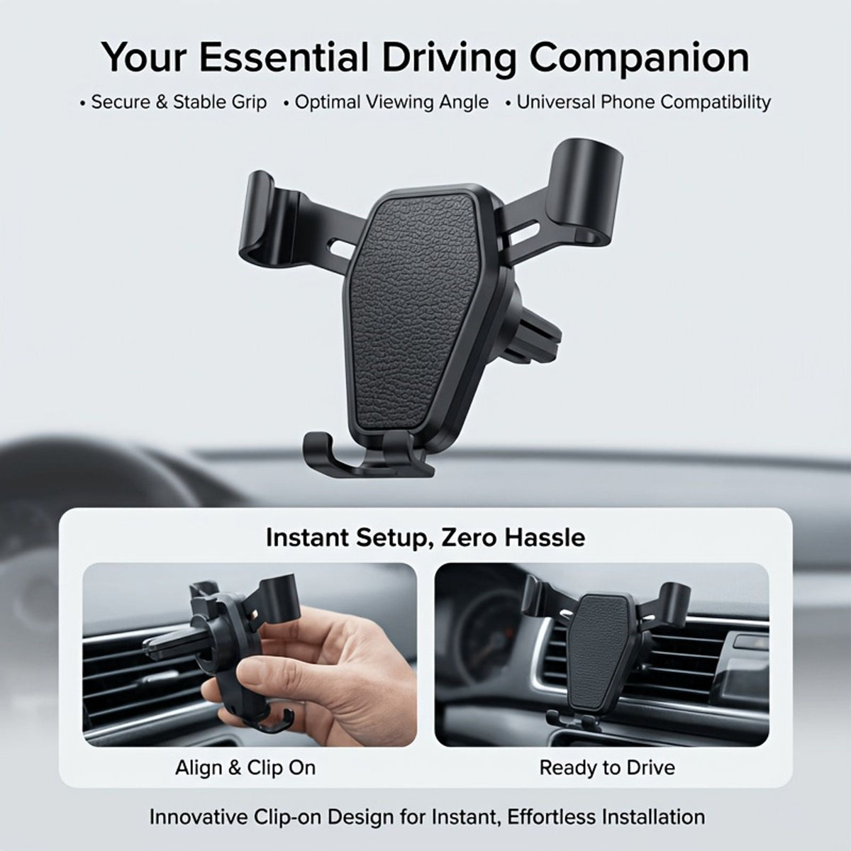 car navigation mobile phone holder car air outlet anti shake