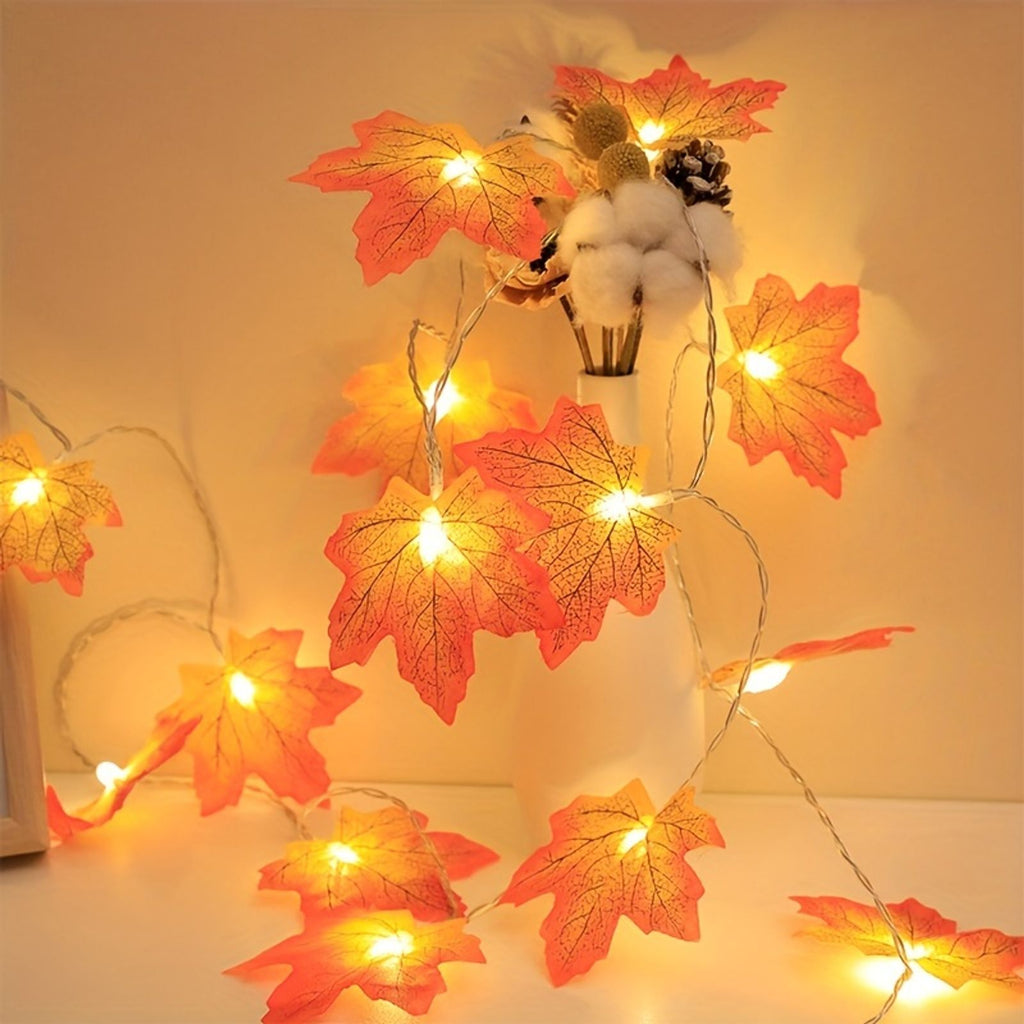 1pc maple leaf styling led fairy lights thanksgiving image 19