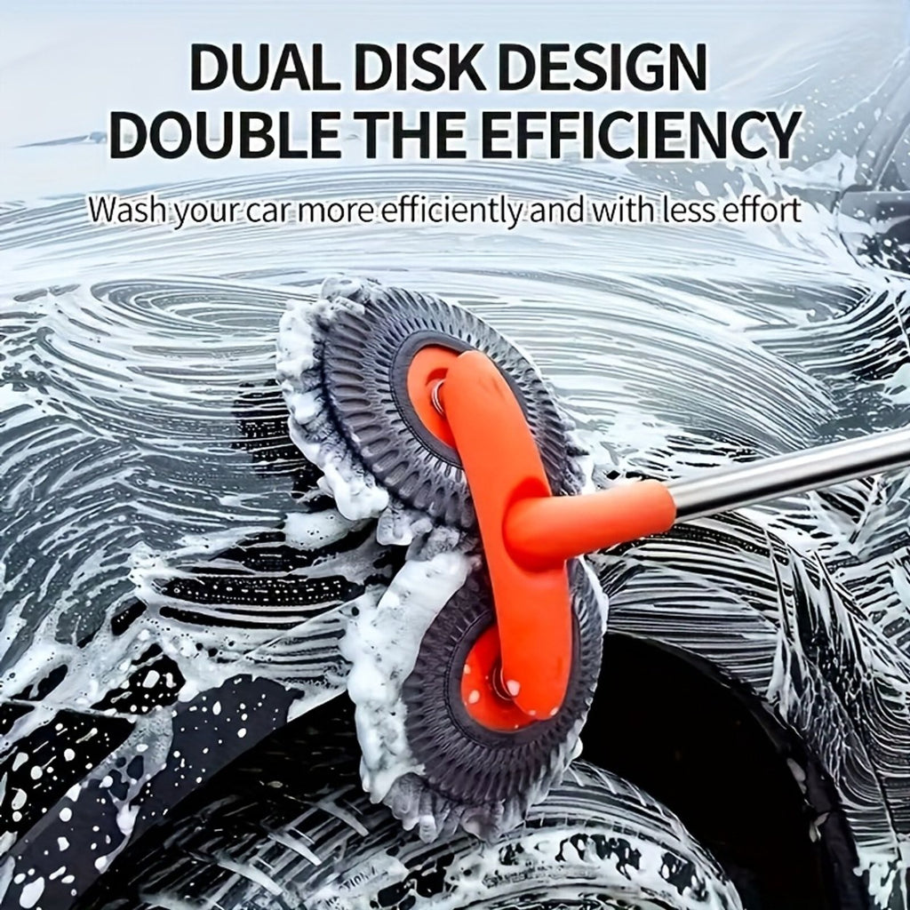 car wash brush adjustable long handled car cleaning brush image 2