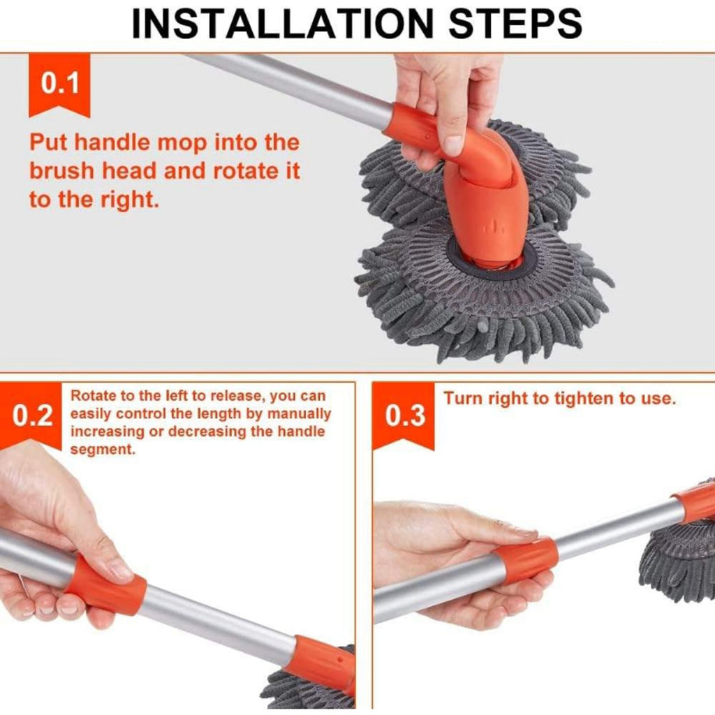 car wash brush adjustable long handled car cleaning brush image 6