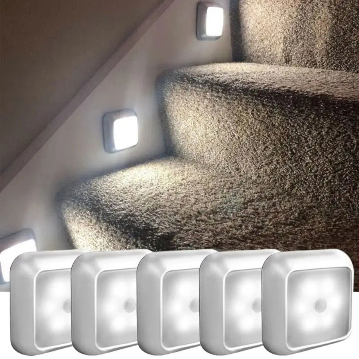 motion sensor night light auto battery powered closet stair image 7
