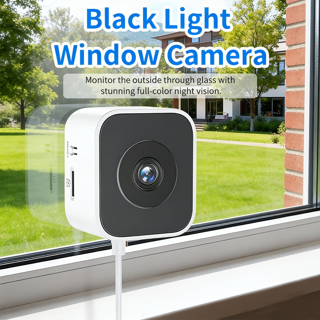 1pc/2pcs High-Definition 6MP Window Security Camera, Smart Indoor Wifi Camera, Supports 2.4Ghz/5Ghz Networks, Equipped with AI Full-Color Night Vision, Motion And Human Detection, And Supports 911 Emergency Alerts. Quick And Easy Installation