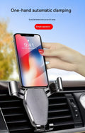car navigation mobile phone holder car air outlet anti shake image 2